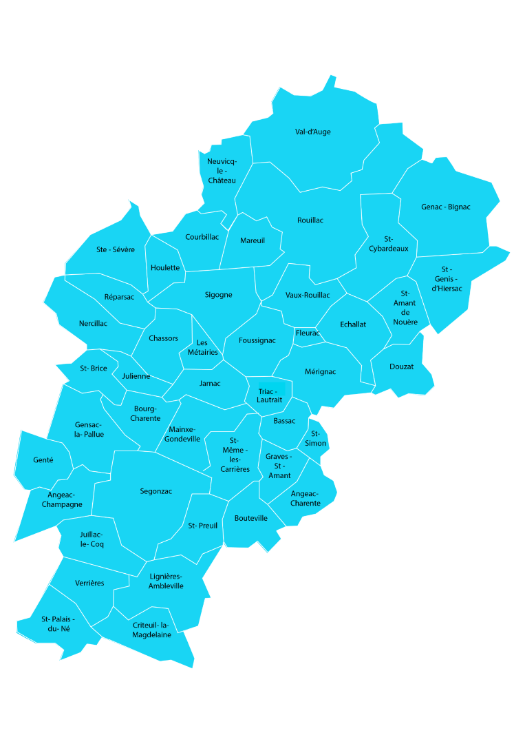 Schéma des communes du territoire